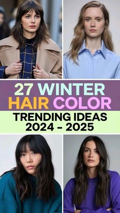 Brown Winter Hair Color, Red And Pink Highlights, Brown Winter Hair, Mushroom Blonde, Brunette Tones, Natural Brunette, Winter Hair Color Trends, Warm Highlights, Winter Hair Color Ideas