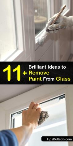 Discover how to remove paint from windows, frosted glass, and glass jars, whether it’s spray paint, acrylic paint, or latex paint. It’s easy to clean paint off glass using soapy water, rubbing alcohol, nail polish remover, paint stripper, and a razor blade. #howto #remove #paint #glass Remove Paint From Glass, How To Remove Paint, Remove Paint, Paint Acrylic, Razor Blade, Paint Remover, Latex Paint, Polish Remover