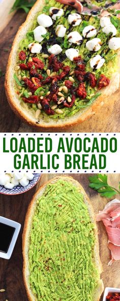 this loaded avocado garlic bread is the perfect appetizer for any meal