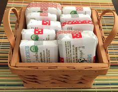 This baskets fits ten bars of Earth's Crumbs Luxury Soaps easily. Win this basket! (soap not included) http://www.EarthsCrumbs.com Castor Oil