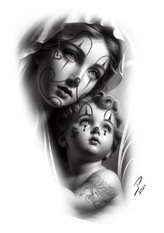 Chicanas Tattoo, Chicano Tattoos Sleeve, Side Neck Tattoo, Heaven Tattoos, Cherub Tattoo, Girl Face Tattoo, Chicano Tattoos