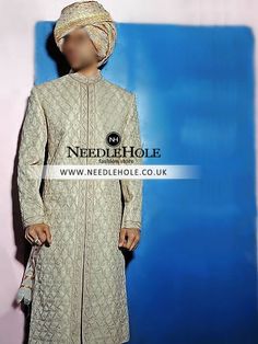 Embroidered Royal Wedding Sherwani in Cambridge UK Sherwani Pakistani, Sherwani For Men, Raw Silk Fabric