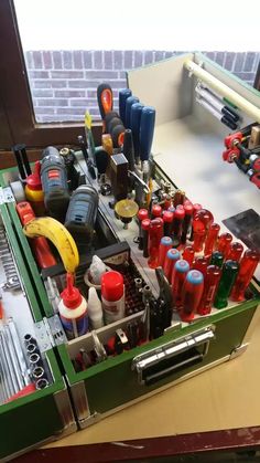 a toolbox filled with lots of different tools