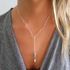 This Lariat & Y Necklaces item by annikabella has 1211 favorites from Etsy shoppers. Ships from Israel. Listed on Jan 16, 2024 Trending Things, Traditional Rings, Lariat Necklace Silver, Sophisticated Fashion, Sterling Silver Anklet, Turquoise Bead Necklaces, Gold Cross Necklace, Turquoise Leather, Diamond Cross Pendants