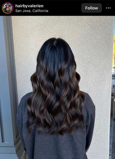 Brunette Natural Balayage, Curly Balayage Hair, Natural Balayage