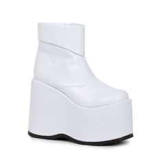 Top Rated Mens White KISS 1970s Rock Band Halloween Costume Platform Boots Shoes Mens, Mens boots Rock Band Costumes, Halloween Costume Boots, Wrestling Boots, Ellie Shoes, Plastic Heels, Gene Simmons, Black Combat Boots, Mid Boots, Platform Ankle Boots