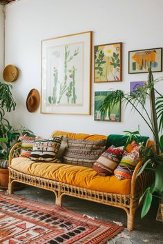 Click to see more ideas! Featuring a rattan sofa, eclectic art, and vibrant indoor plants, this boho living room is lively and inviting. The mix of natural materials and bold decor creates a harmonious and energetic space. Chic Boho Living Room, Boho Living Rooms, 52 Reasons, Bold Decor, Eclectic Art, Rattan Sofa, Boho Living, Boho Living Room, Eclectic Style