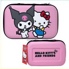 Hello Kitty & Kuromi Molded Pencil Case For Ages 3+ Size: 8.5" x 2.5" x 5. Hello Kitty School Supplies, Hello Kitty School, Hello Kitty Kuromi, Plush Backpack, Age 3, Pencil Case, School Supplies, Hello Kitty, Pencil