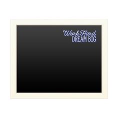 16 x 20 Chalk Board with Printed Artwork - Work Hard Dream Big Blue White Board - Ready to Hang Chalkboard Image 1 Chalkboard Wall Art, Work Hard Dream Big, Chalkboard Wall, Box Wood, Ohio Usa, Printed Artwork, Big Blue, Decor Artwork, White Board