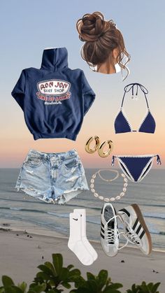 beach girl fit🌊😊 #beach #summer #outfit #outfitinspo #aesthetic #beauty #fashion #vibes #surf #surfing #fit #jewelry #bikini #ocean #cleangirl #clean #cleangirlaesthetic #hoodie #coastal #coastalvibes #coastalgrandaughter After Surfing Outfit, Beachy Aesthetic Clothes, Beach Girl Outfits For School, Outfit Ideas For The Beach, Beach Bum Aesthetic Outfit, Beach Girl Aesthetic Outfit Winter, Beach Girl Aesthetic Outfit, Beachy Girl Outfits, Ocean Girl Aesthetic Outfits