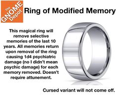 the ring of modified memory is shown in this ad for men's jewelry and watches