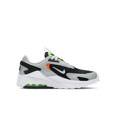 Nike Air Max Bolt 9 Running Shoes Black/Grey/Green GS CW1626-002 Gray Casual Training Sneakers, Casual Gray Nike Running Shoes, Nike Air Max Bolt, Running Shoes Black, Black Running Shoes, Grey Green, Shoes Black, Black Grey, Air Max