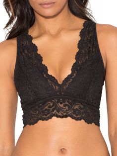 PRICES MAY VARY. Bralettes are perfect for when you want to feel comfortable but still look cute. The Smart&Sexy Signature Lace Deep V Bralette can be worn around the house or dressed up under your favorite tops. A wireless push-up bra, you won't believe how much lift this bralette can give! This bralette top features removable triangle cups for padding so you can customize your support. All-over lace bralette features extra wide front camisole straps, and a gorgeous deep V plunging neckline in Lace Bralette Top, Black Lace Bra, Adore Me, Black Bralette, Bralette Tops, Amazon Women, Lace Bralette, Lace Bra, Deep V