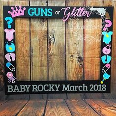 Gender Reveal Photo Booth Frame..💗💙💗💙 . . . . #partythemethursday #gendeereveal #photooftheday #photobooth #nurserydecor #baby #babyshower… Photo Booth Frame Diy, Gender Reveal Photo Booth, Baby Reveal Pictures, Gender Reveal Photo, Party Photo Frame, Diy Party Ideas, Storybook Theme, Gender Reveal Photos