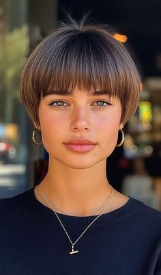 20 Trendy Short Hairstyles to Rock with Confidence Trendy Short Hairstyles, Shot Hair, Soft Bangs, Rich Brunette, 2023 Hair, Low Maintenance Haircut, Long Pixie Cuts, Tousled Waves, Blonde Pixie Cuts