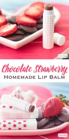 Homemade Lip Balm Recipe, Lip Balm Recipe, Diy Lip Balm Recipes, Balm Recipe, Strawberry Lip Balm, Homemade Moisturizer, Lip Balm Recipes, Diy Lip Gloss, Homemade Lip Balm