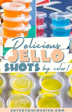 17 Of The Best Jello Shot Flavors (By Color) | Green Jello Shots Vodka Jello Shots, Easy Jello Shots, Making Jello Shots