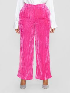 Wide Leg Velvet Pants, Fashion Bottoms, Fashion To Figure, Wide Width Shoes, Flare Leg Pants, Trendy Plus Size Clothing, Plus Size Pants, Velvet Pants, Patent Leather Heels