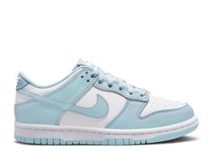 Dunk Low GS 'Glacier Blue' - Nike - FB9109 105 - white/glacier blue Glacier Blue Dunks, Light Blue Dunks, 6 Grade Outfits, Cute Blue Shoes, Womens Dunks, Blue And White Shoes, Sephora Wishlist, Shoes Nike Dunks, Blue Dunks