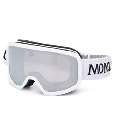 a pair of ski goggles with the word mom on it