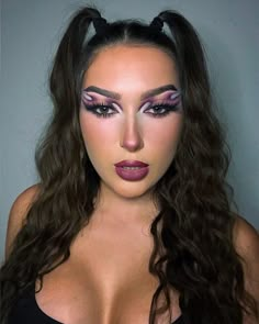 Colorful Eye Makeup Tutorial, Drag Queen Makeup, Makeup Icons, Swag Makeup, Queen Makeup, Simple Makeup Looks, Alternative Makeup