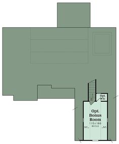 the upper floor plan for this home