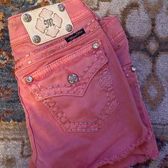 Open To Offers It A Salmon Pink Miss Me Jeans, Miss Me Shorts, Size 28 Jeans, Miss Me, Jean Shorts, Womens Shorts, Pink, Women Shopping, Color