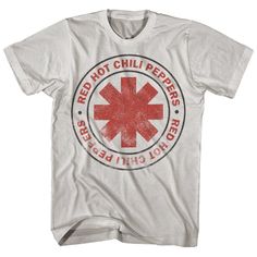 Red Hot Chili Peppers Distressed Logo Throwback Retro Rock N Roll Concert Short Sleeve Tee Shirt. Adult Size Shirt Made From 100% Pre-Shrunk Medium Weight Cotton. Every Item We Sell Is Original Brand New. If An Item Is Designated As "Distressed", The Design Contains Intentional Skips And Voids Which Give The Item A Worn-In Or Vintage Look. These Are Part Of The Actual Design And Do Not Reflect Poor Printing. Red Hot Chili Peppers Logo, Red Hot Chili Peppers Shirt, Black And White T Shirts, Chili Red, Hottest Chili Pepper, Red Hot Chili Peppers, Chili Peppers, Hot Chili, Chili Pepper