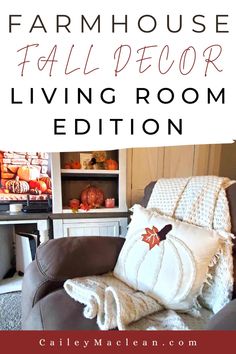 the farmhouse fall decor living room edition