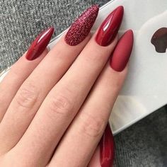 Red Nail, Chic Nails, Best Acrylic Nails, Stiletto Nails, Perfect Nails, Nail Manicure, Swag Nails