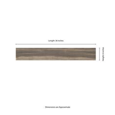 the width of a wooden plank with measurements