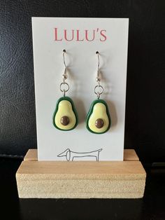 Avocado Dangle Earrings...for the young or the young at heart! Green Novelty Dangle Earrings, Novelty Drop Earrings, Pierced, Novelty Drop Earrings, Cute Pierced Drop Earrings, Cute Hypoallergenic Teardrop Earrings, Young At Heart, Etsy Earrings Dangle, Gift Registry, Jewelry Earrings Dangle