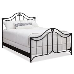 Montgomery Iron Bed 1081 Wesley Allen Matriae King Iron Bed, Wesley Allen Iron Bed, Black Iron Beds, Classic Bedroom Furniture, Full Headboard, Bed Stand, Tall Headboard, Classic Bedroom, Adjustable Mattress