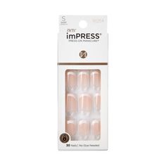 Press On Nails No Glue, Kiss Impress Press On Nails, Nails Glue On, Gel Stick On Nails, Kiss Impress Nails, Kiss Press On Nails Short, Kiss Nails Press On, Nails Press On, Press On Nails Amazon