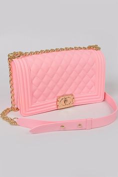 * Jelly Embossed Clutch * 10W*5H*3D * 100%PVC Beautiful Pink Purses, Cheap Pink Crossbody Clutch, Navy Blue Design, Jelly Bag, Pink Girly Things, Girly Accessories, Black Leather Tote, Monogram Bag, Handbag Straps