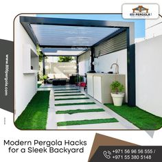 modern pergola hacks for a sleek backyard - advertismo de interiores