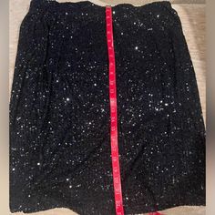 Black Sequins Skirt Nwt Cable And Gauge Large Winter Skirt For Night Out, Black Fitted Mini Skirt For Party Season, Black Short Skirt For Party, Winter Night Out Lined Skirt Bottoms, Black Sequined Mini Bottoms, Black Mini Length Bottoms With Sequins, Black Mini Skirt For Party Season, Black Mini Length Bottoms For Party Season, Fitted Skort For Winter Night Out