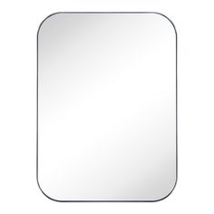 a square mirror on a white background