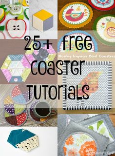 the 25 free coasters to make with fabric