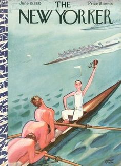 an advertisement for the new yorker rowing team