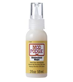 an image of a bottle of mood podge on a white background with the words