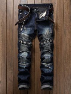 Slim Fit Mens Jeans, Motorcycle Pants, Graduation Outfits, Zipper Jeans, All Jeans, Jeans Ripped, Zipper Pants