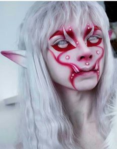 Fairy Sfx Makeup, Chained Up Reference, Fun Colorful Makeup, Face Markings, Monster Makeup