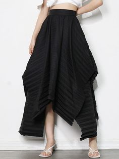 Sku CY-!89683 Material Polyester Style Loose Feature Pleated , Solid Color Occasion Statement , Urban , Simple Seasons Summer Type Skirts Color BLACK,PINK Size S,M,L,XL Please consult the size chart we provide for this item's measurements to help you decide which size to buy.Please note: There may be 1-3cm differ due to manual measurement.CMINCH Waist Hips Length S 64 90 112 M 68 94 113 L 72 98 114 XL 76 102 115 Waisted Skirts, Irregular Skirt, High Waist Long Skirt, Pleated Long Skirt, Loose Maxi Dress, Lantern Sleeve Dress, Pleated Maxi Skirt, Ruched Skirt, Long Skirts For Women