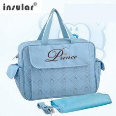 a blue bag with the name princess on it