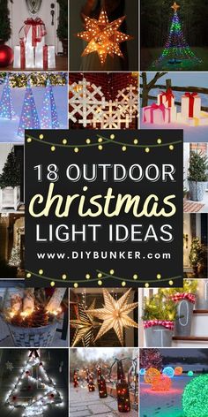 outdoor christmas light ideas that are easy to make and great for decorating your home