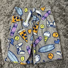 In New Condition Washed Never Worn Cat & Jack Sleep Pajama Shorts Size 4/5 Pizza Video Game’s Skateboard Pizza Video, Sleep Shorts, Pajama Bottoms, Kids Pajamas, Pajama Shorts, Cat & Jack, Video Game, Skateboard, Video Games