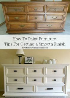 an article on how to paint furniture tips for getting a smooth finish