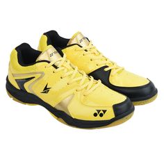 Badminton Footwear Yonex Badminton Shoes, Dc Sneaker, Shoes For Men, Yellow Black, Shoes Mens, Cushions