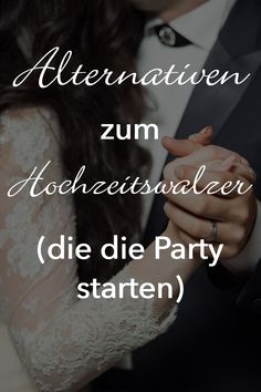 a man and woman holding hands in front of each other with the words'alternativen zu